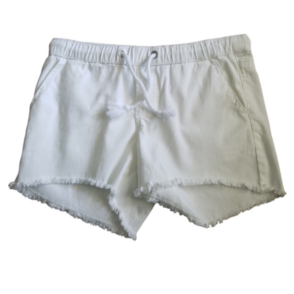 Scoop White Frayed Hem Pull On‎ Jean Shorts Sz. 4